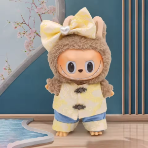 "Golden Charm" Traditional Tang Suit & Bow Set